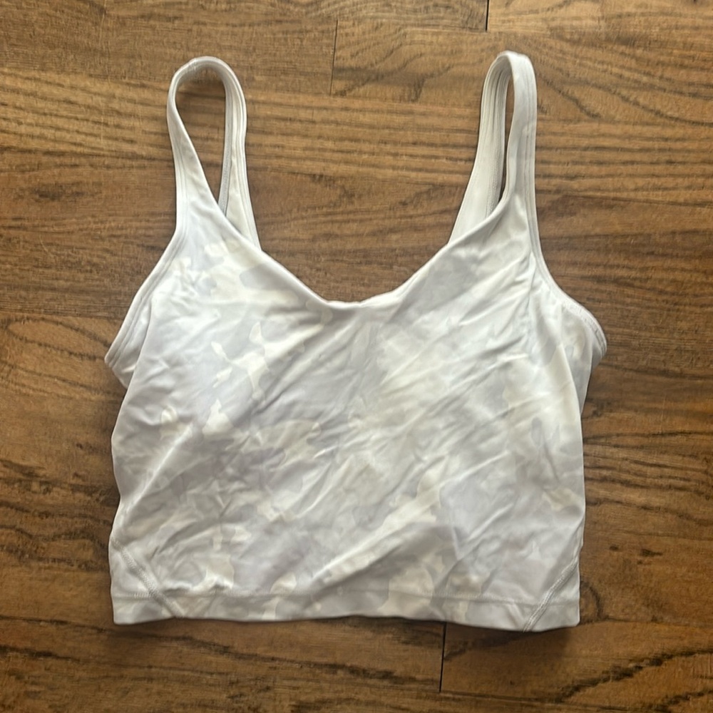 Lululemon White Camo Align Tank